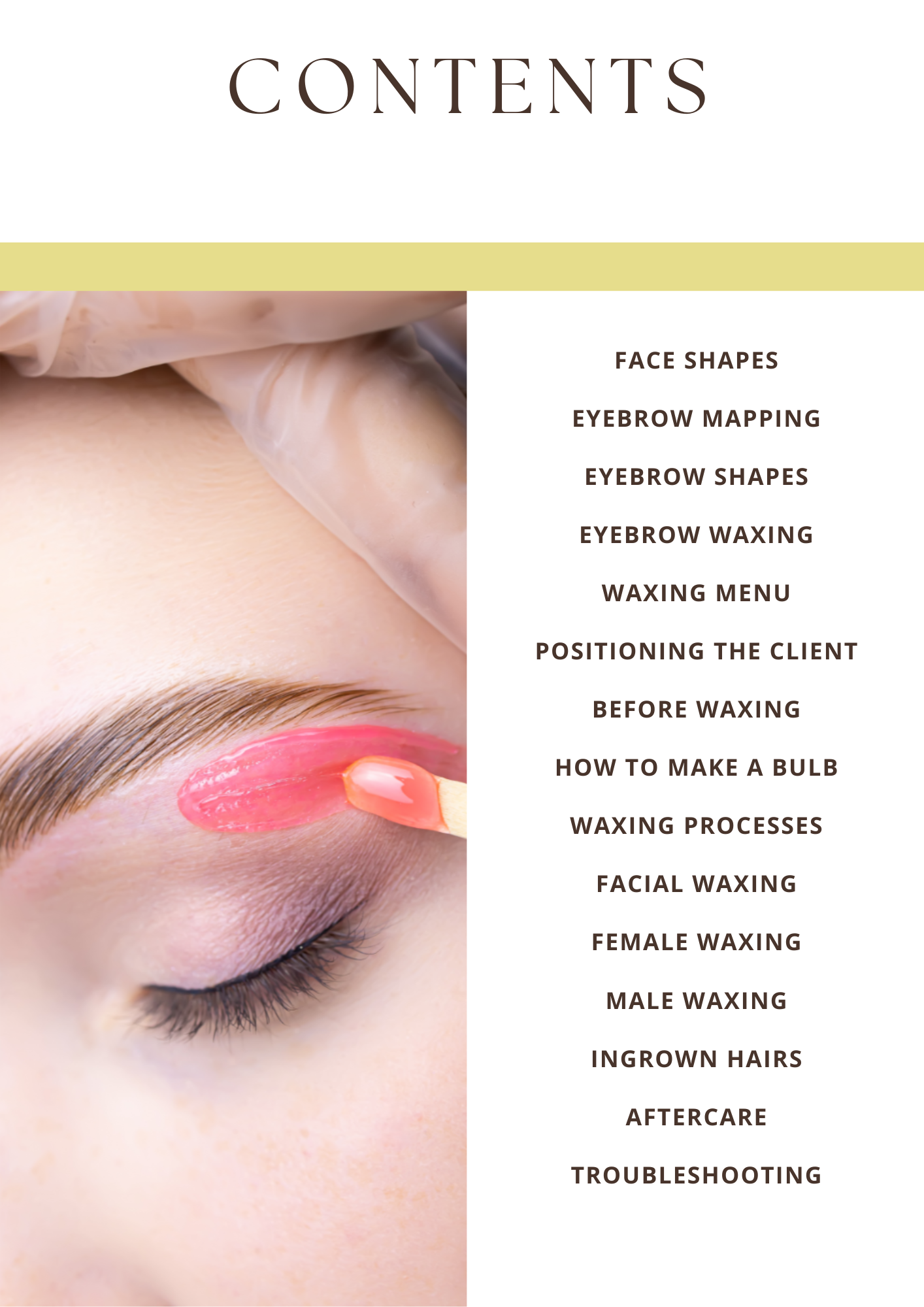Waxing Face & Body Training Manual