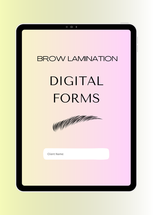 BROW LAMINATION DIGITAL CONSENT FORMS